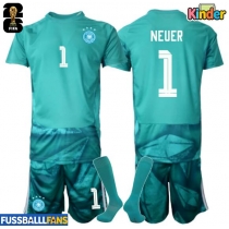 Deutschland Manuel Neuer #1 Torwart Heimtrikotsatz Kinder WM 2026 Kurzarm (+ Kurze Hosen)